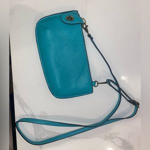 Boutique teal crossbody purse